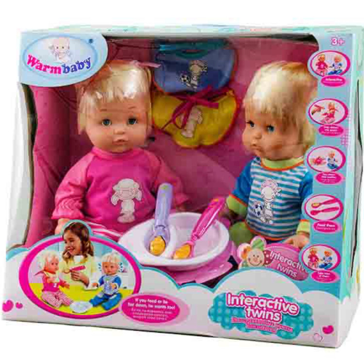 عروسک های دوقلو حسود برند warm baby