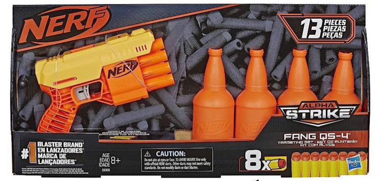 تفنگ اسباب بازی نرف با بطری Nerf Alpha Strike Fang آیتم E8309