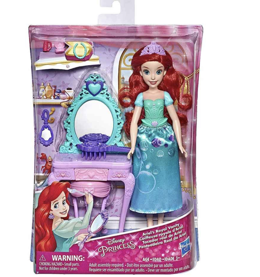 عروسک باربی پرنسس آریل کد:75248 Disney Princess Ariel’s Royal Vanity