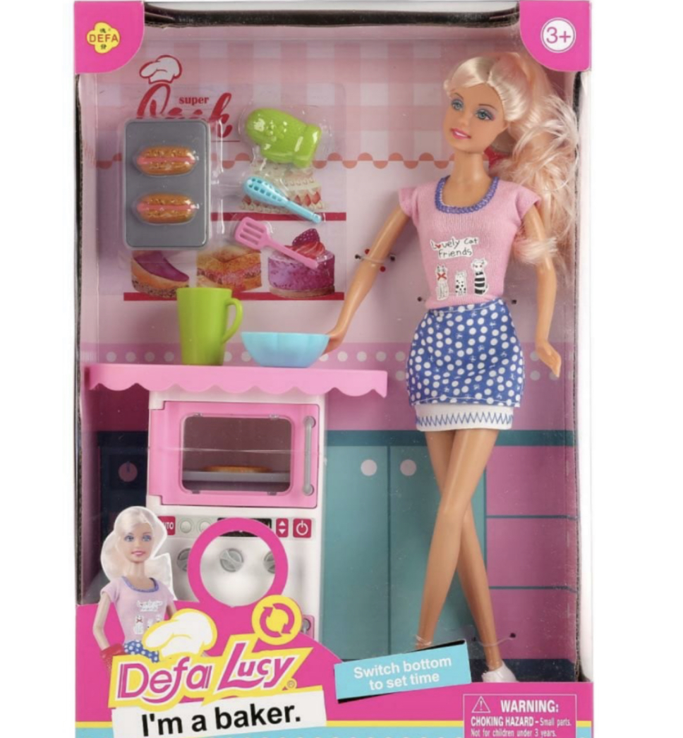 عروسک باربی نانوا Defa Lucy I’m a Baker Barbie